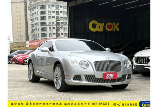 賓利 CONTINENTAL GT 2013年 6.0 銀 9585  第2張相片