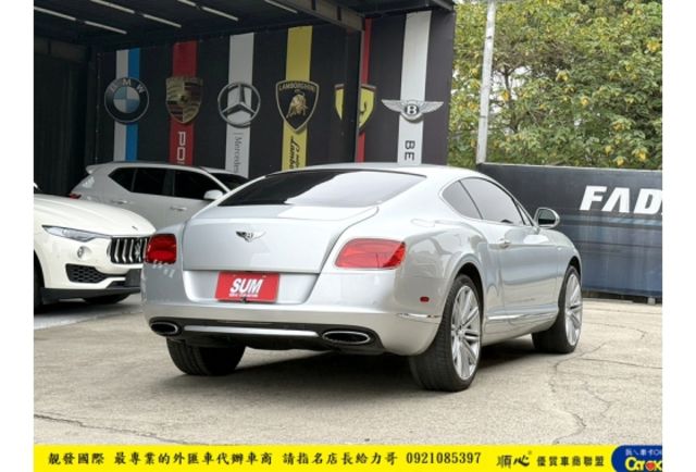 賓利 CONTINENTAL GT 2013年 6.0 銀 9585  第3張相片