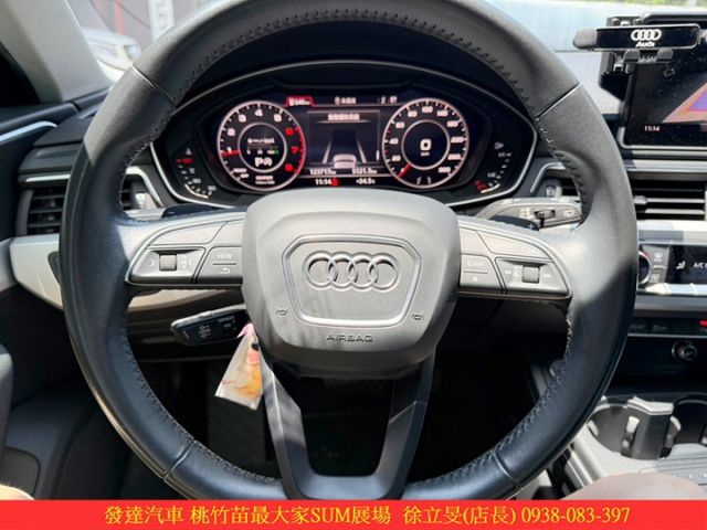 AUDI A4 2018年10月 2.0 深灰 3122 順  第11張相片
