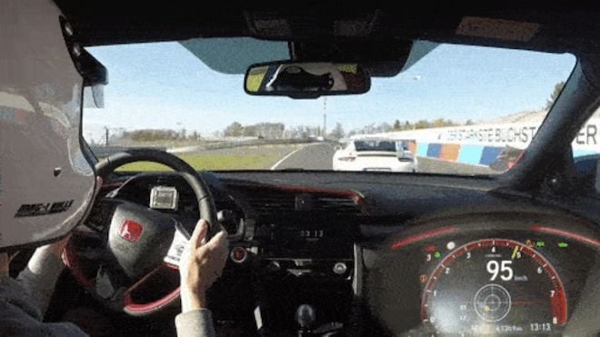 FK8 Civic Type R竟在賽道上怒虐GT3 RS與Lotus Exige S？太扯了吧