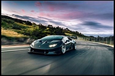 漫遊洛杉磯街道的浪漫  Lamborghini Huracan Twin Turbo !!