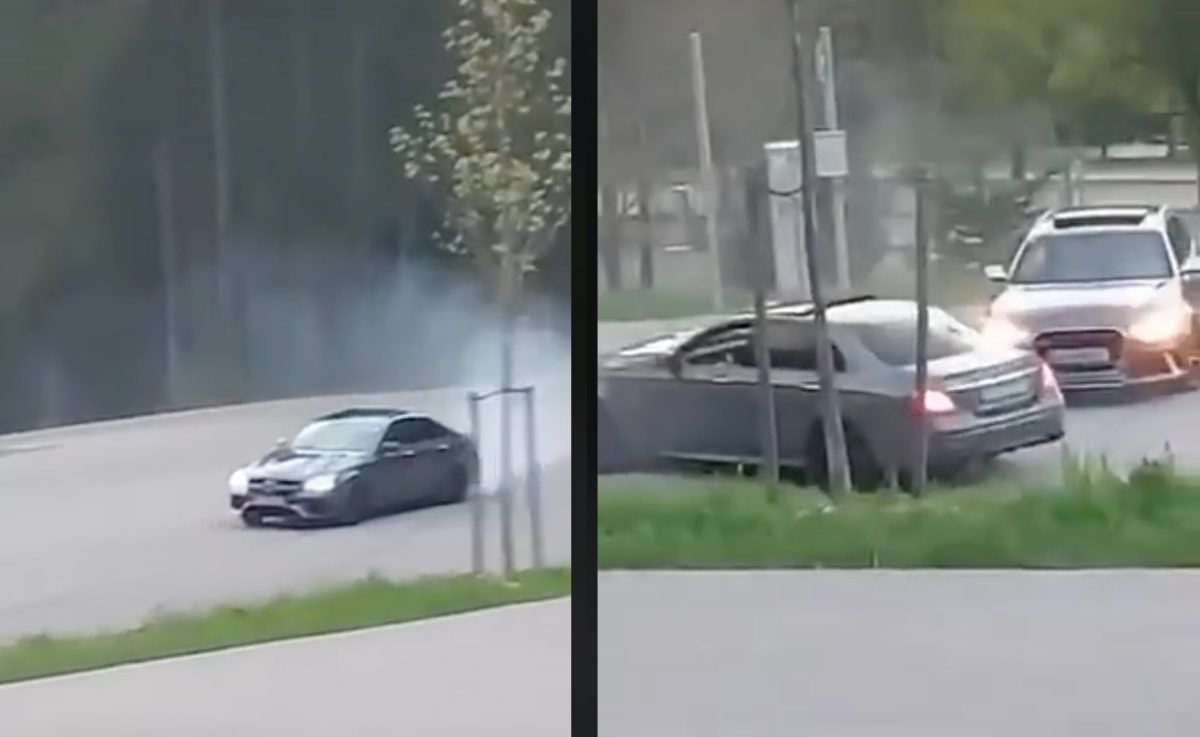 冤家總是路窄，AMG E63 和AUDI RS6 在馬路上團聚在一起了！