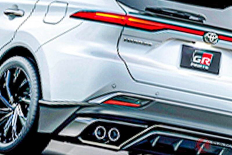 豐田全新「Harrier」運動風格版引發熱烈迴響！ 「Coupe SUV」的客製化讓不少人表示：「運動路線也不錯呢！」鋭利的空力套件與四出排氣管造型帥氣十足，「GR版本」獲得眾多熱切關注。
