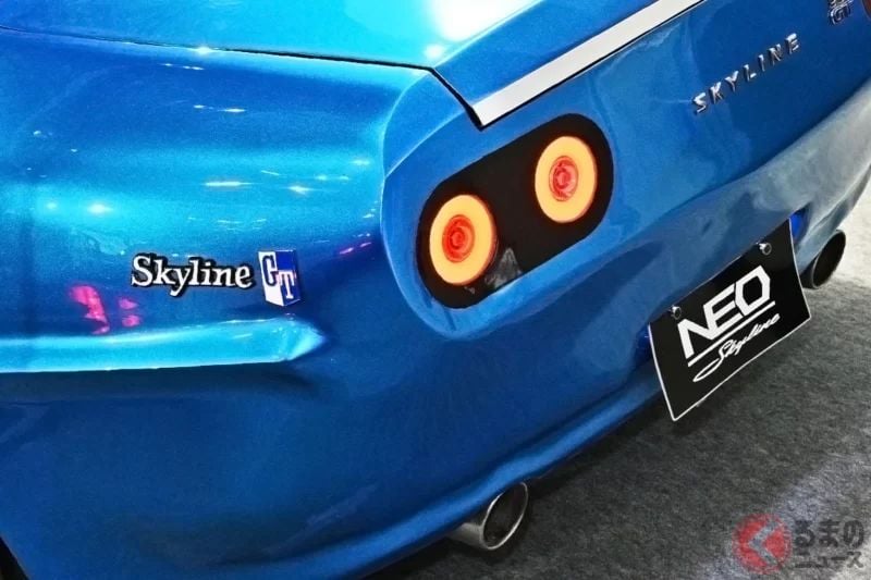 日產的「現代版Kenmeri」超厲害！ 美麗的雙門轎跑承襲經典舊車設計，還採用創新的「Tomoaki藍」！ 復活於現代的傳奇車款「NEO SKYLINE」改裝車，在TAS2025亮相
