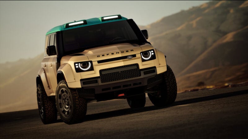 達卡冠軍賽車真的能上路！Defender Dakar 635匹V8、35吋胎設計預覽亮相
