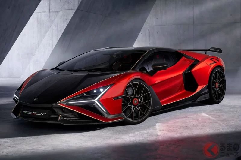 「超過1000匹馬力」新型「4WD」跑車首度公開！ 搭載6.5升「V12」引擎＆採用「超震撼空力套件」！ Lamborghini「Revuelto SV」於美國亮相