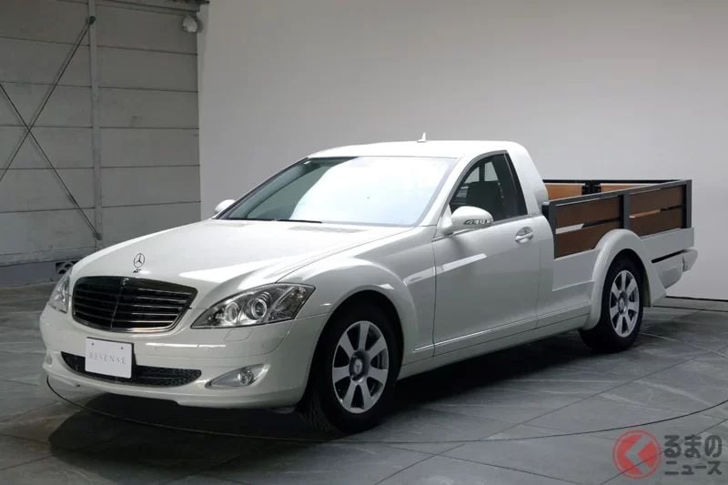 318萬日圓！ 發現超前衛的「豪華皮卡」！ 搭載「V6」引擎的「2人座」車型！ Mercedes-Benz「S-Class」二手改裝車究竟是什麼？